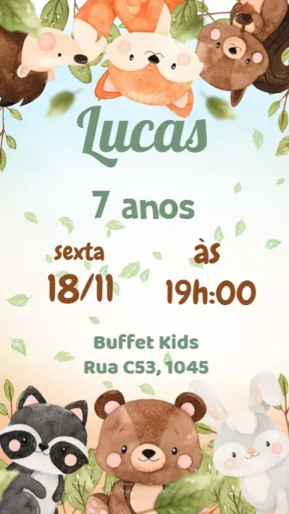 Enchanted Forest invitation