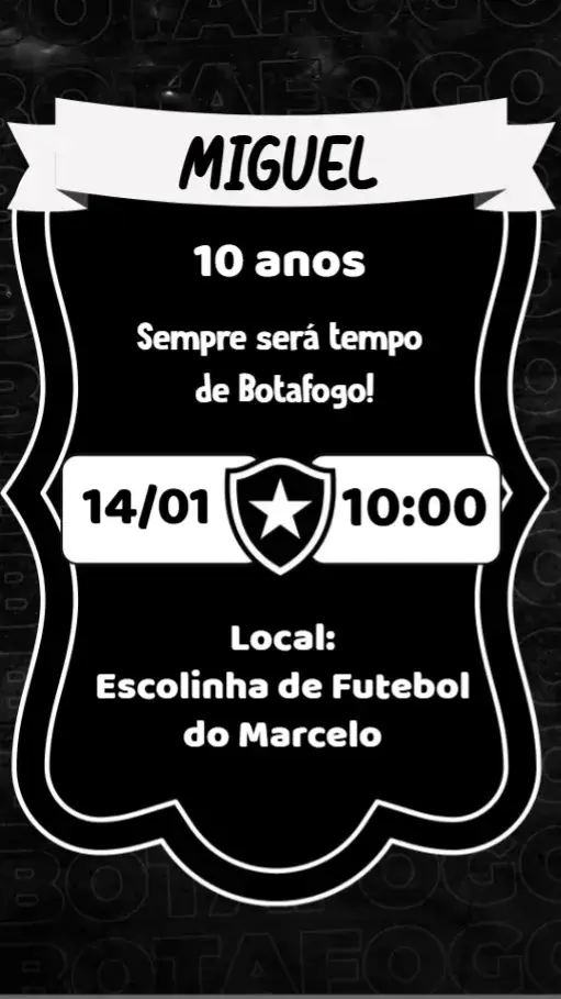 Convite Botafogo