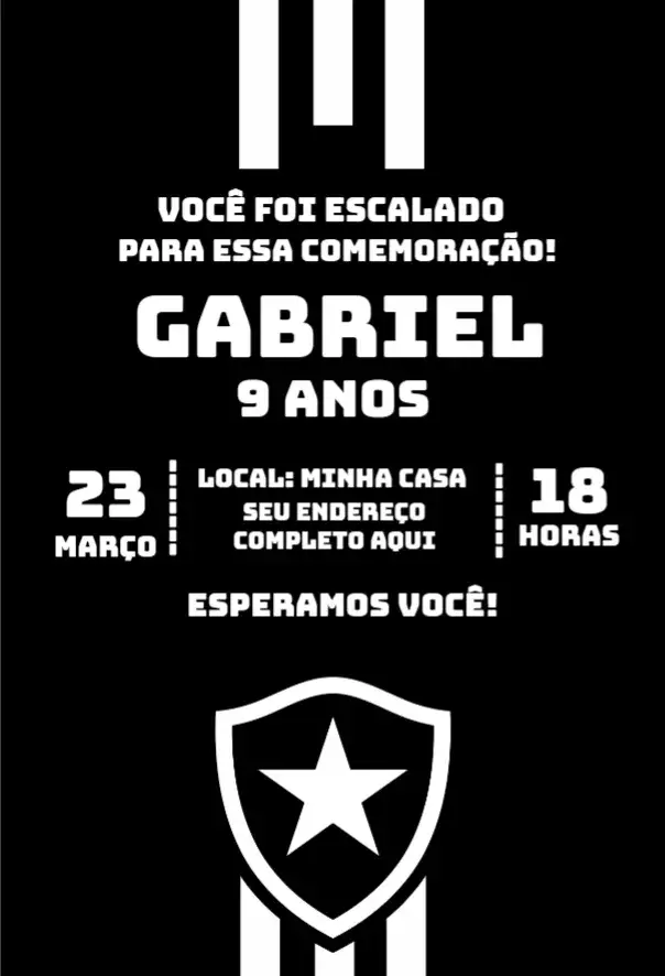 Convite Botafogo 2