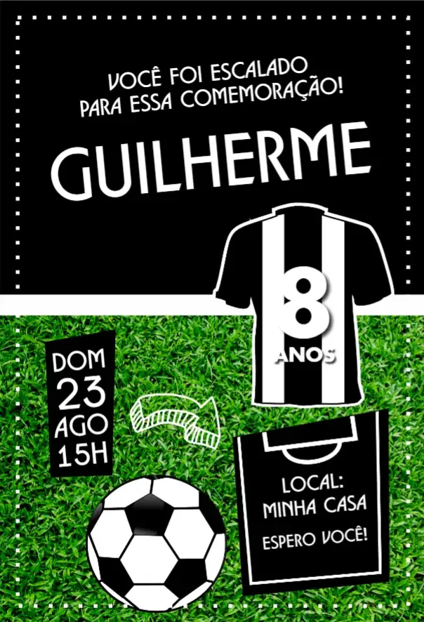 Convite Botafogo camisa