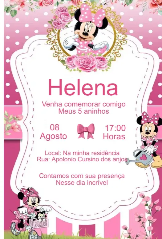Minnie invitation