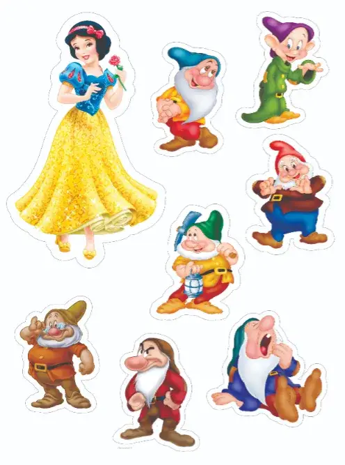 Convite Branca de Neve – tema Topo de bolo colorido, fantasia, lúdico, ilustrações infantis, mágico