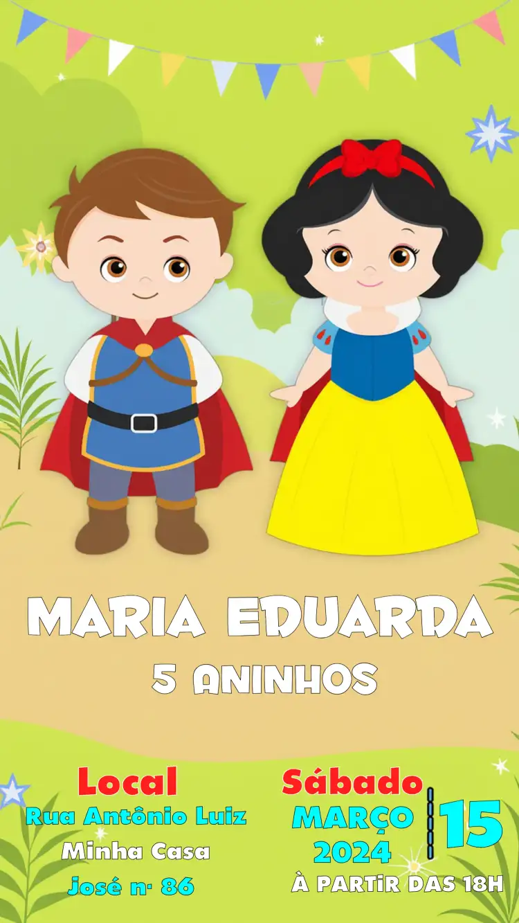 Branca De Neve Infantil