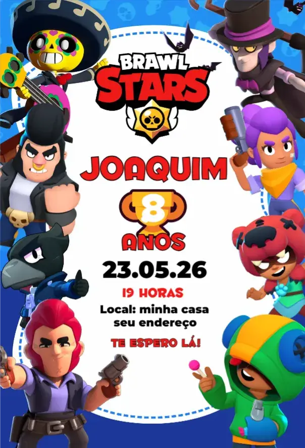 Convite Brawl Stars 1