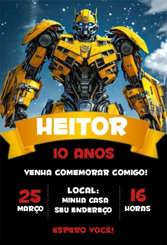 Convite Bumblebee 1