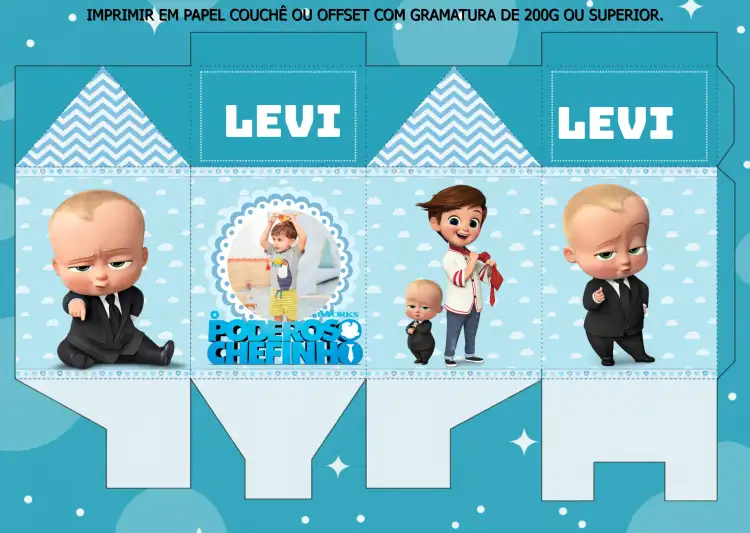 Caixa Milk O Poderoso Chefinho Com Foto Logo