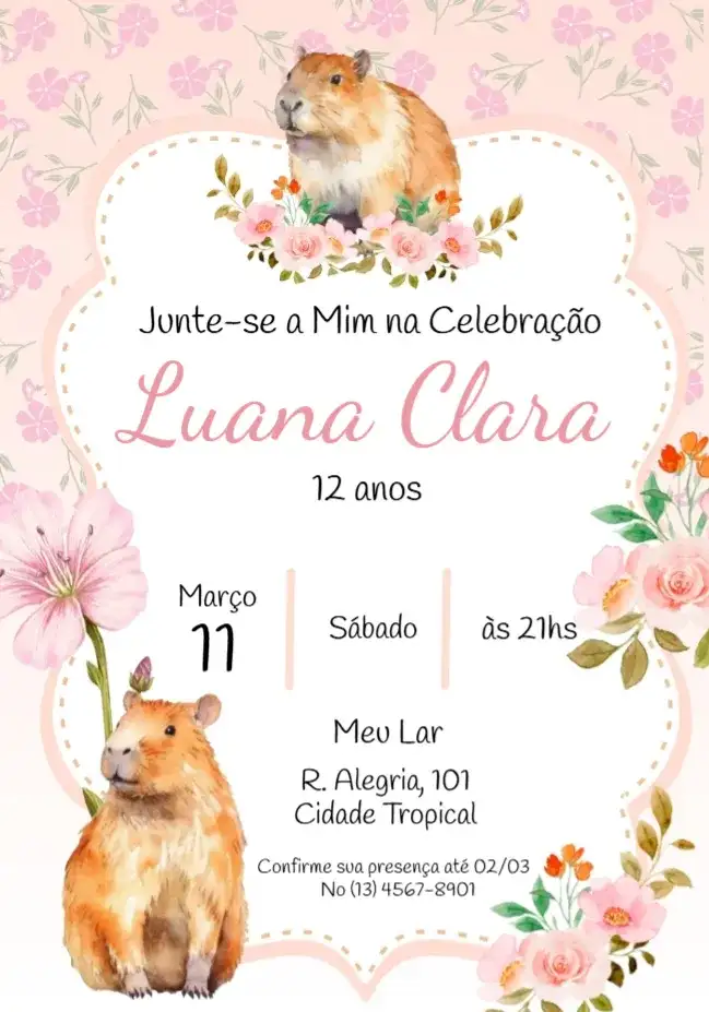Capivara Rosa