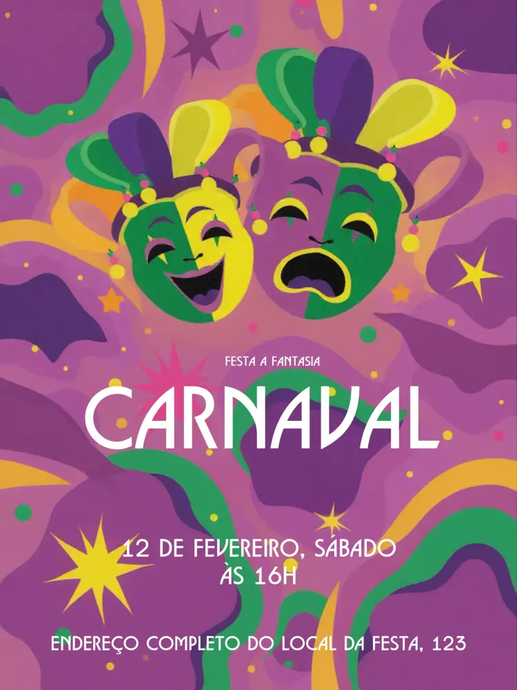 Convite Carnaval Carnavrau