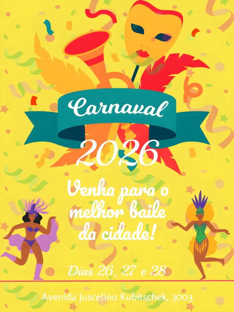 Convite Carnaval Verde