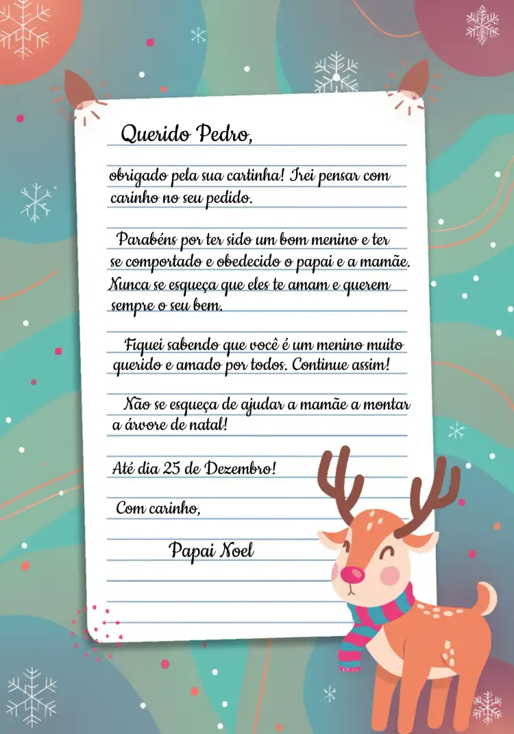 Convite Carta Para O Papai Noel Cartão – tema Aniversário Infantil cores vibrantes, tema natalino, elementos lúdicos, estilo divertido, design colorido, atmosfera mágica