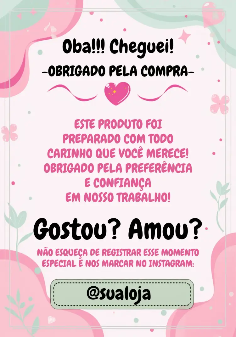 Convite Cartão De Agradecimento Para Cliente Loja