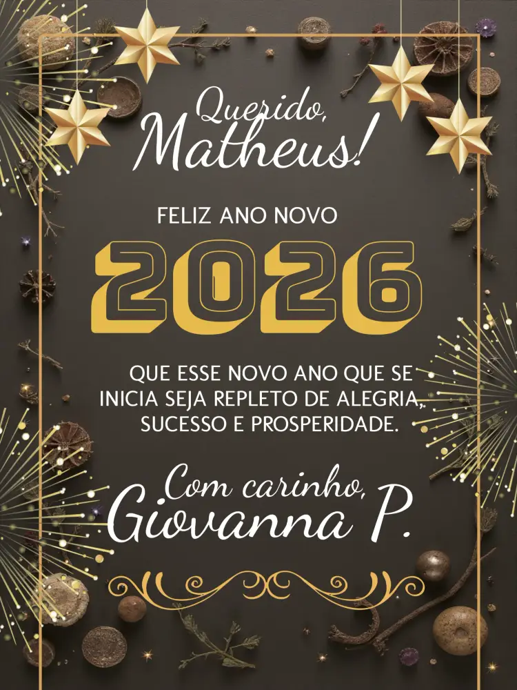 Convite Cartão De Ano Novo Branco