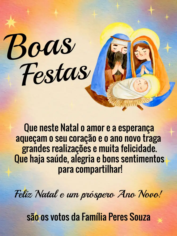 Convite Cartão De Boas Festas