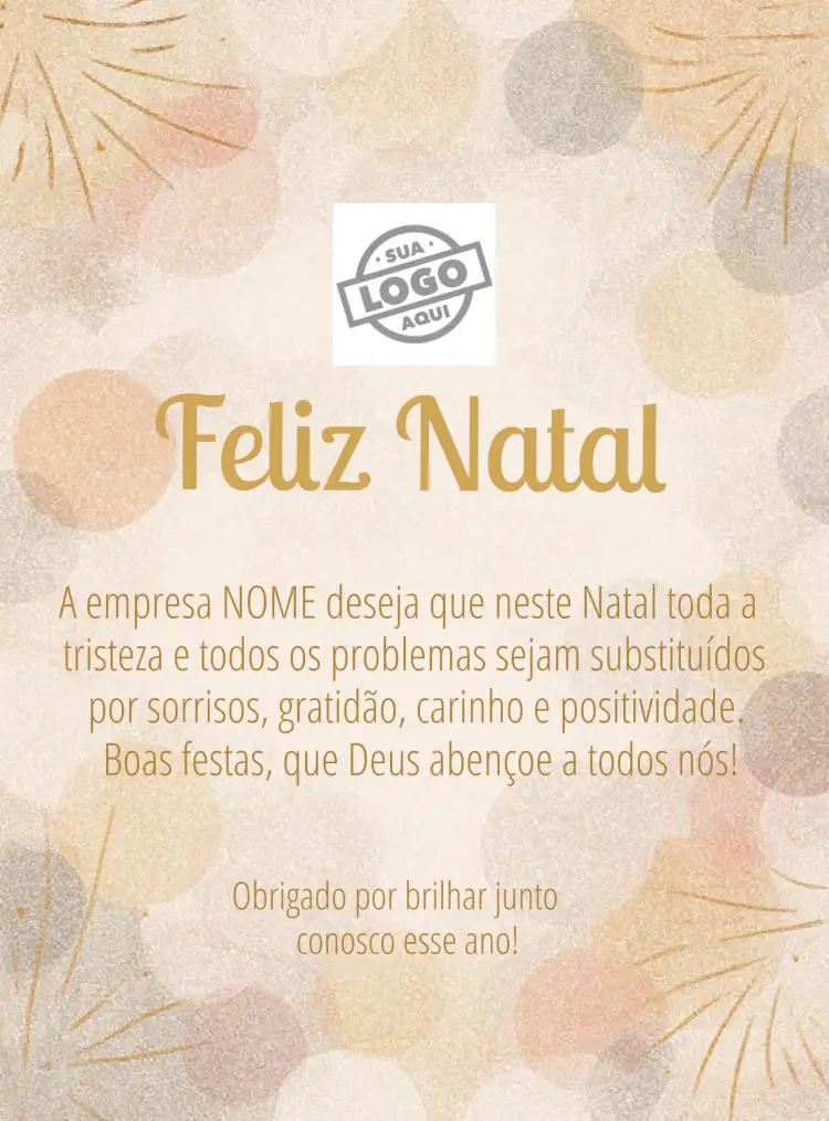 Cartão De Feliz Natal Para Empresas Família