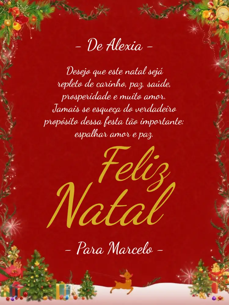Cartão De Natal Arte