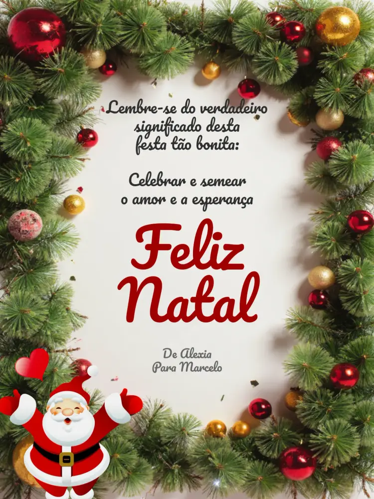 Convite Cartão De Natal Arte