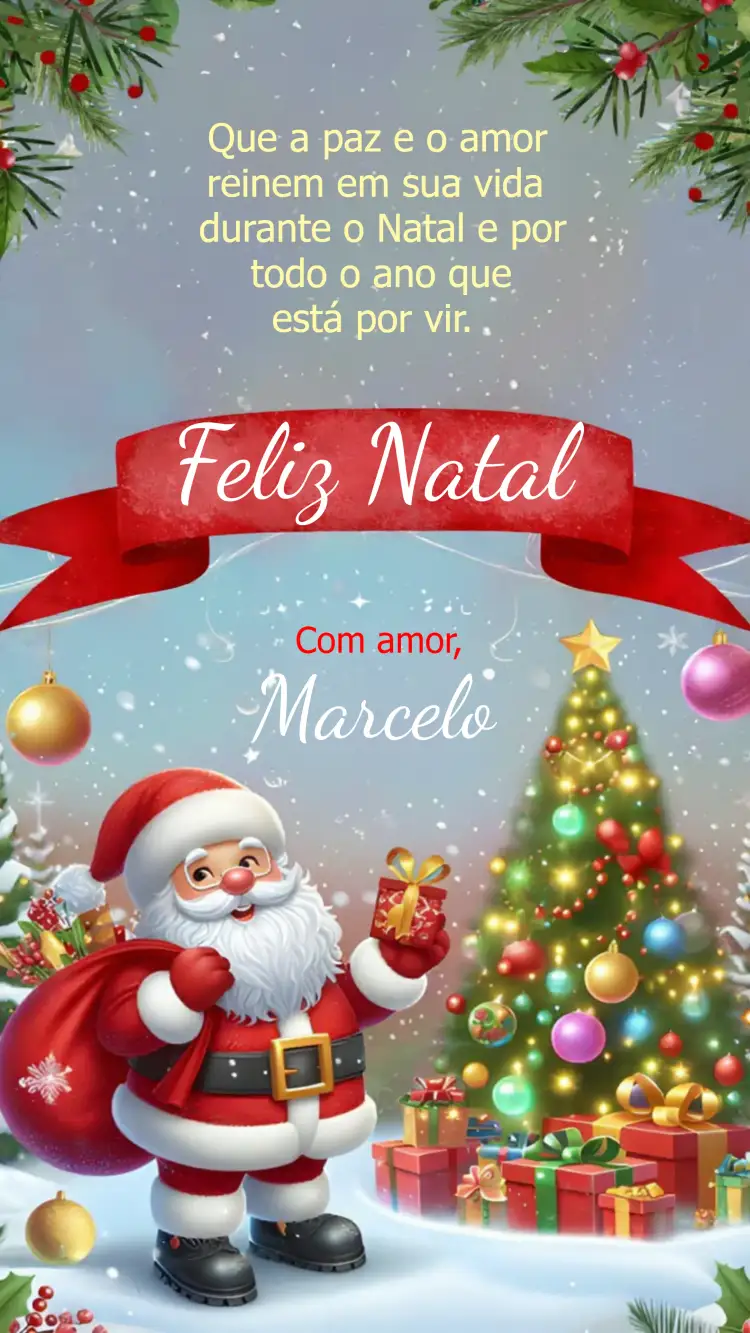 Convite Cartão De Natal Colorido – tema Datas Comemorativas colorido, festivo, alegre, moderninho, ilustrações natalinas, divertido