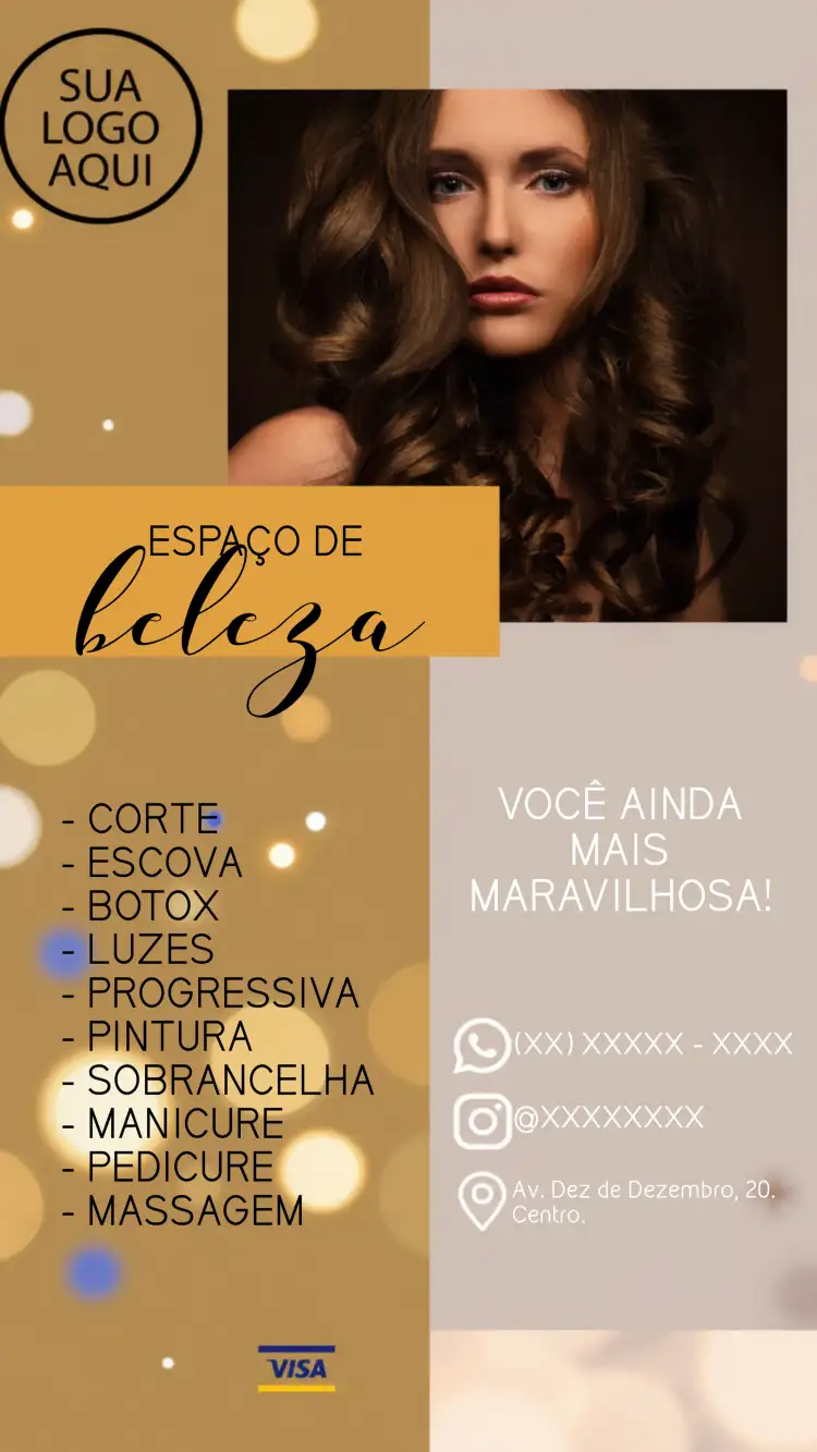 Cartão De Visita Espaço Beleza Post