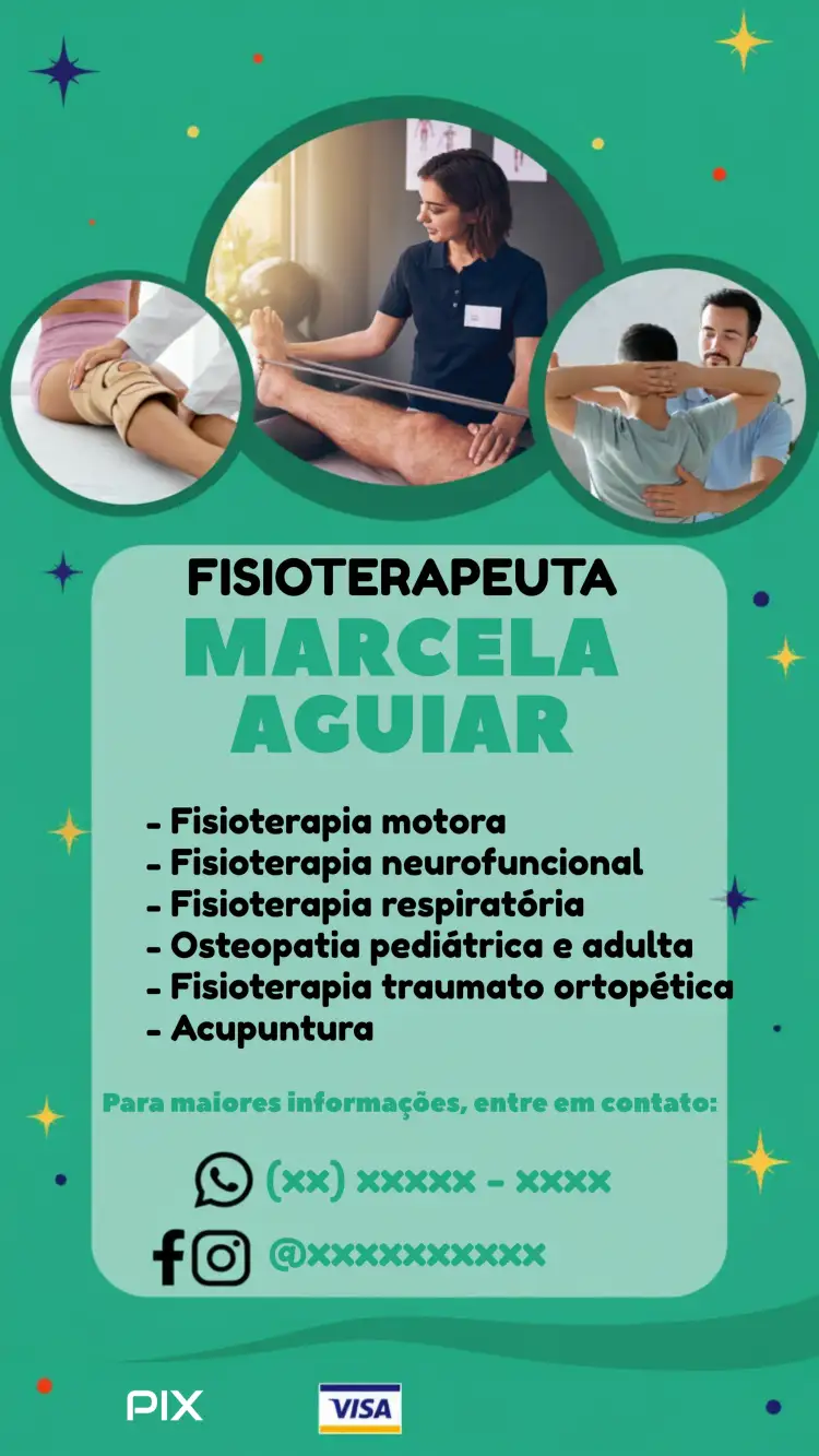 Convite Cartão De Visita Fisioterapeuta Panfleto – tema Mais pesquisados verde, moderno, minimalista, saudável, profissional