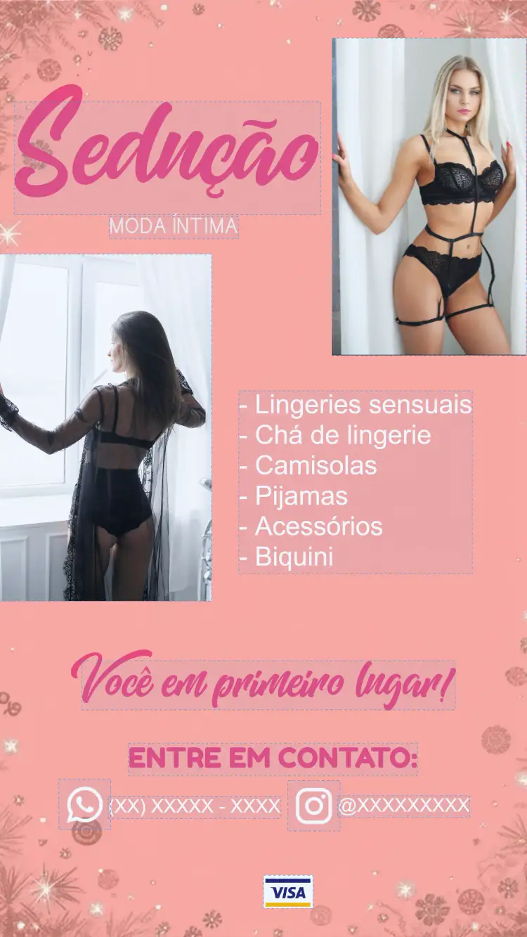 Convite Cartão De Visita Moda Íntima Sexshop.biquini – tema Mais pesquisados rosa, moderno, elegante, minimalista, sensual, vibrante