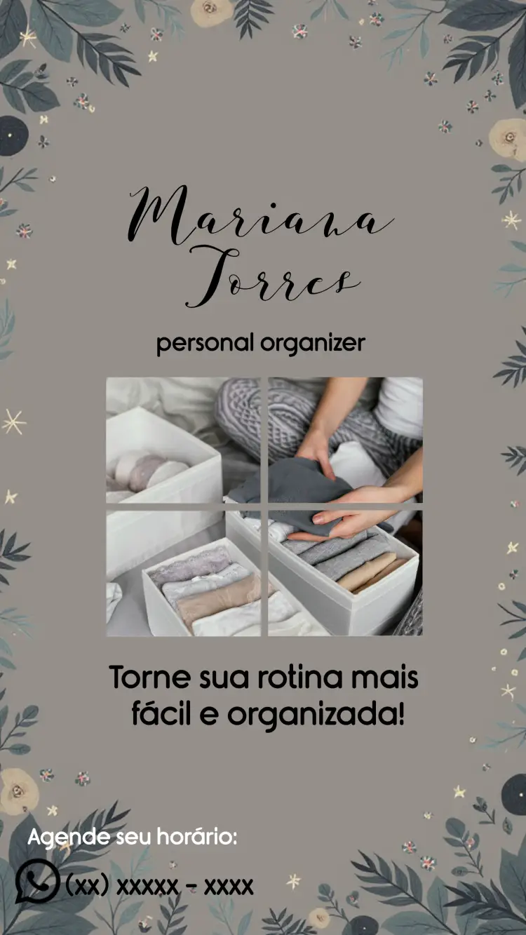 Convite Cartão De Visita Personal Organizer Organizacao
