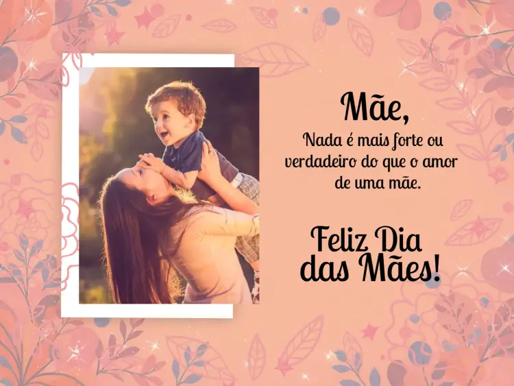 Convite Cartão Dia Das Mães Com Foto Folha