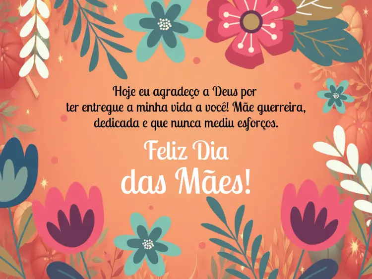 Convite Cartão Dia Das Mães Felicitações – tema Datas Comemorativas floral, colorido, moderno, minimalista, alegre