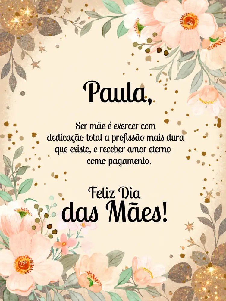 Convite Cartão Dia Das Mães Verde – tema Datas Comemorativas floral, moderno, verde, minimalista, romântico