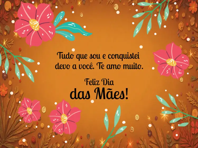 Convite Cartão Dia Das Mães Vermelho – tema Datas Comemorativas vermelho vibrante, floral, elegante, moderno, romântico