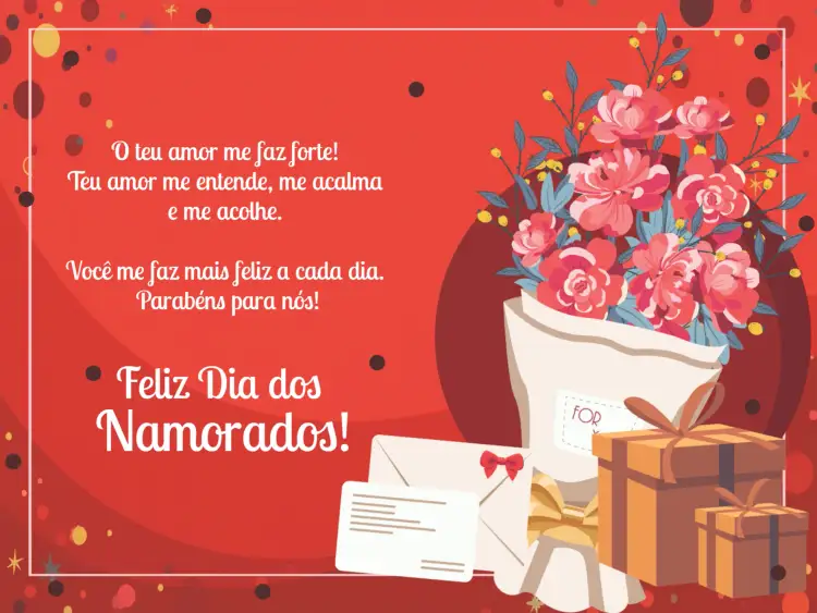Convite Cartão Dia Dos Namorados Carta – tema Datas Comemorativas romântico, floral, vintage, moderno, elegante, colorido