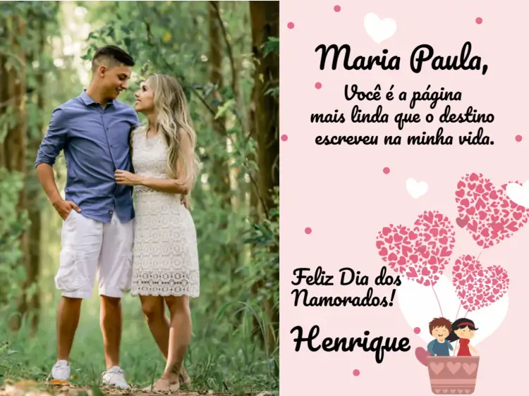 Convite Cartão Dia Dos Namorados Com Foto Felicitações – tema Datas Comemorativas romântico, colorido, minimalista, moderno, divertido, floral
