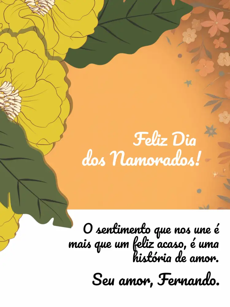 Convite Cartão Dia Dos Namorados Flor – tema Datas Comemorativas floral, romântico, minimalista, moderno, pastel, alegre