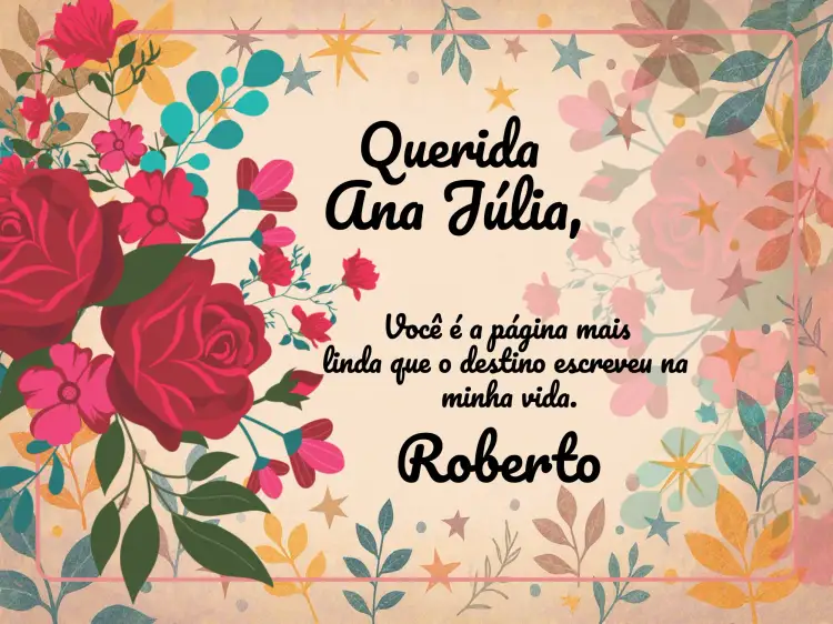 Convite Cartão Dia Dos Namorados Flores – tema Datas Comemorativas floral, romântico, colorido, moderno, minimalista, vibrante