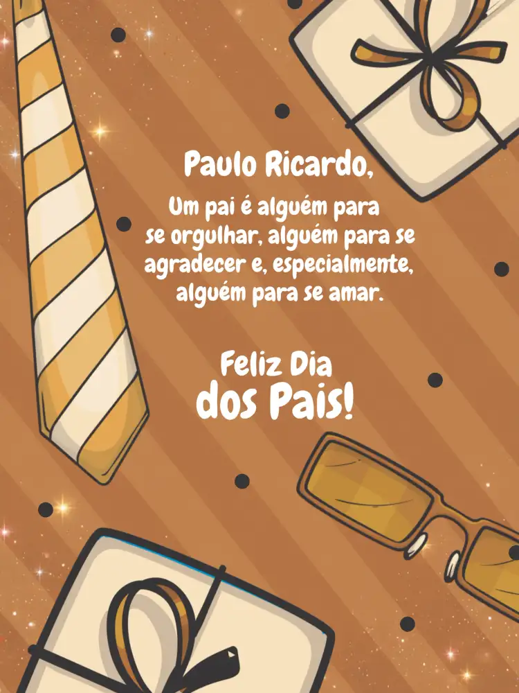 Cartão Dia Dos Pais Branco