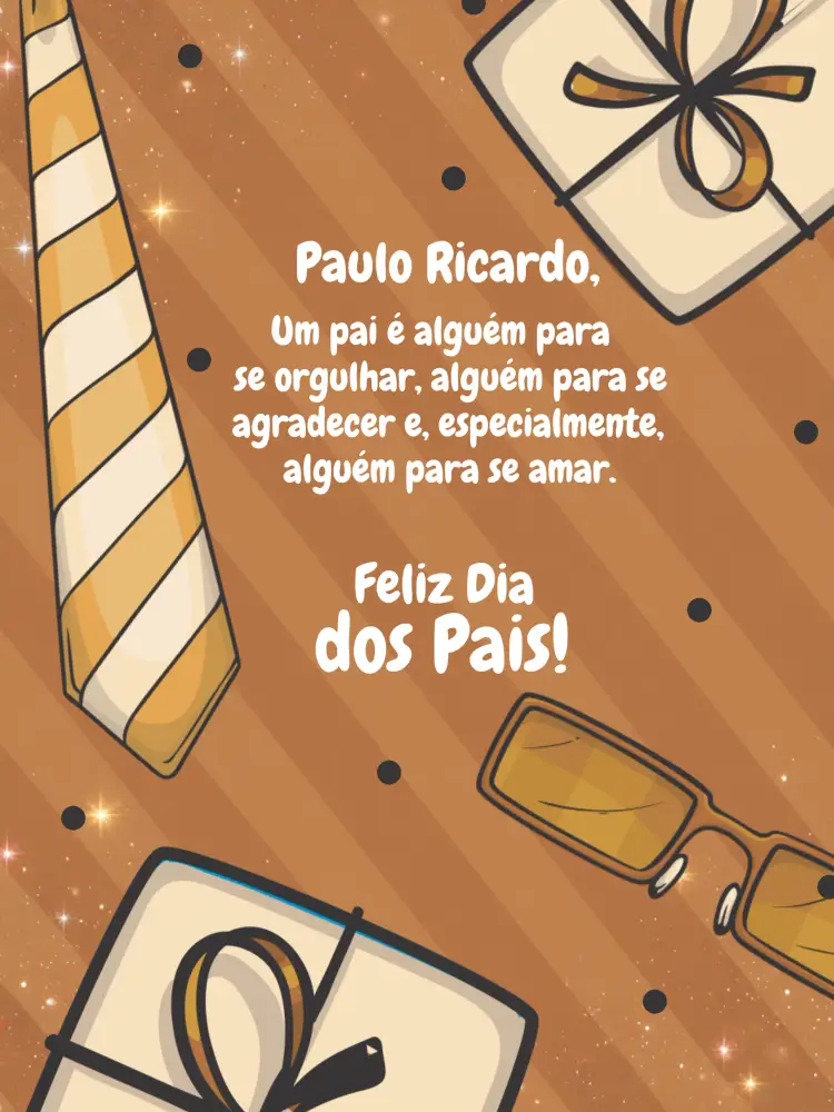 Convite Cartão Dia Dos Pais Branco