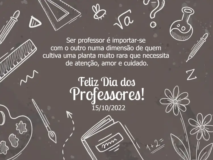 Convite Cartão Dia Dos Professores Comemoração