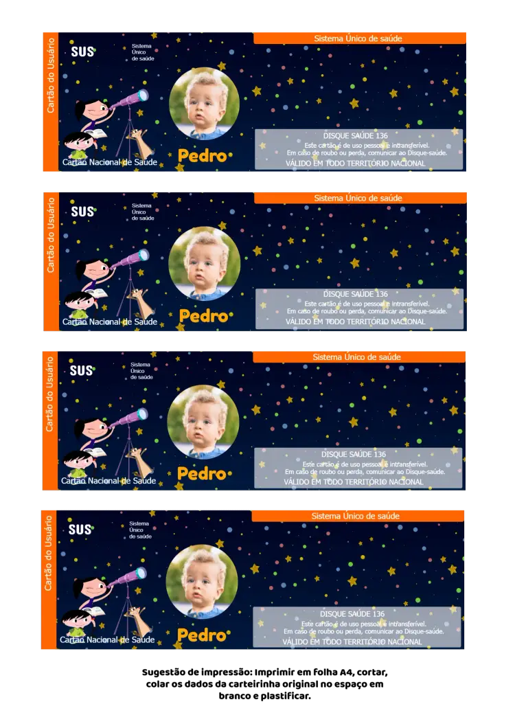 Convite Cartão Do Sus Show Da Luna Foto