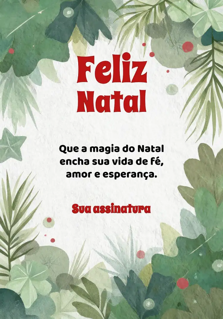 Cartão Feliz Natal Noel