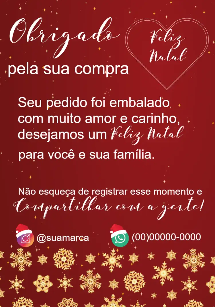 Convite Cartão Para Clientes Natal Arte – tema Datas Comemorativas vermelho, dourado, branco, festivo, moderno, elegante