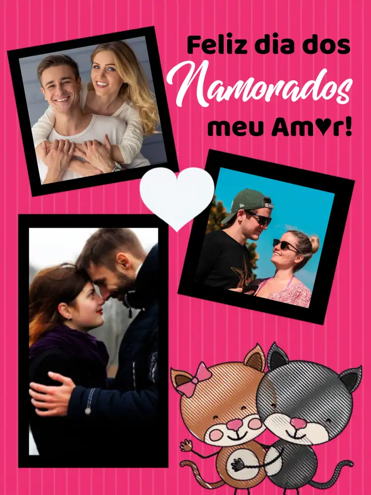Cartão Para Dia Dos Namorados Com Foto Fotos