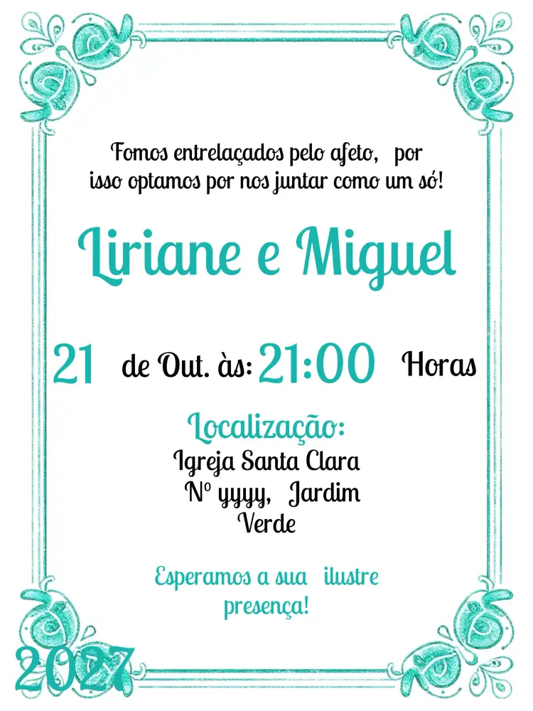 Convite Casamento Arabescos Branco
