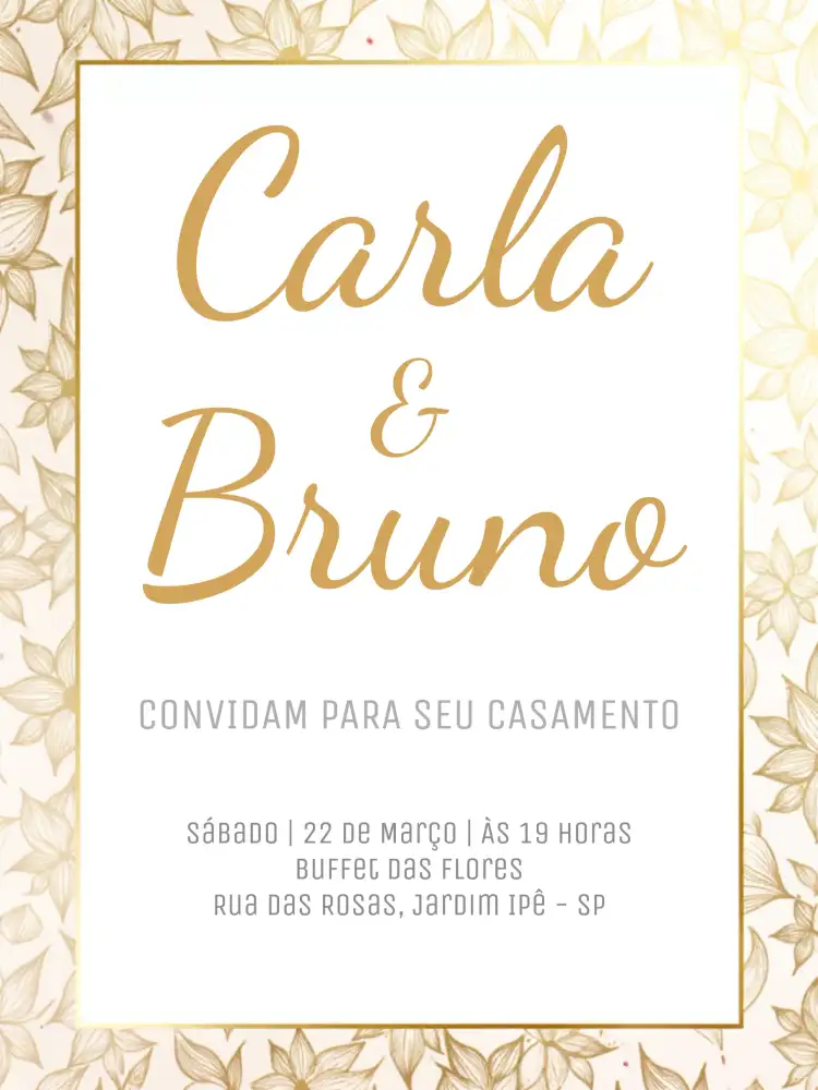 Casamento Floral Elegante Branco