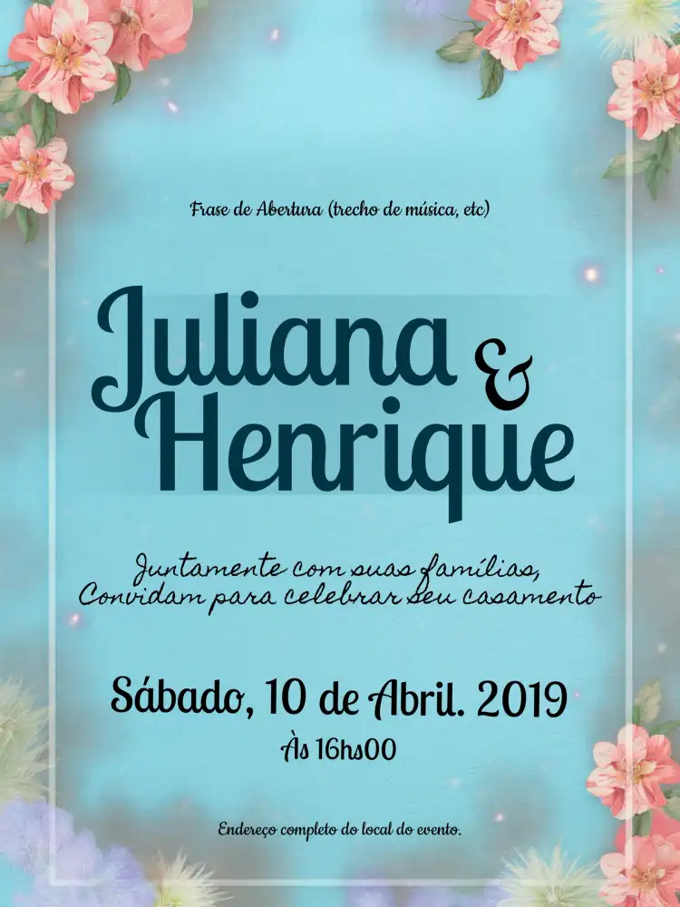 Casamento Floral Simples