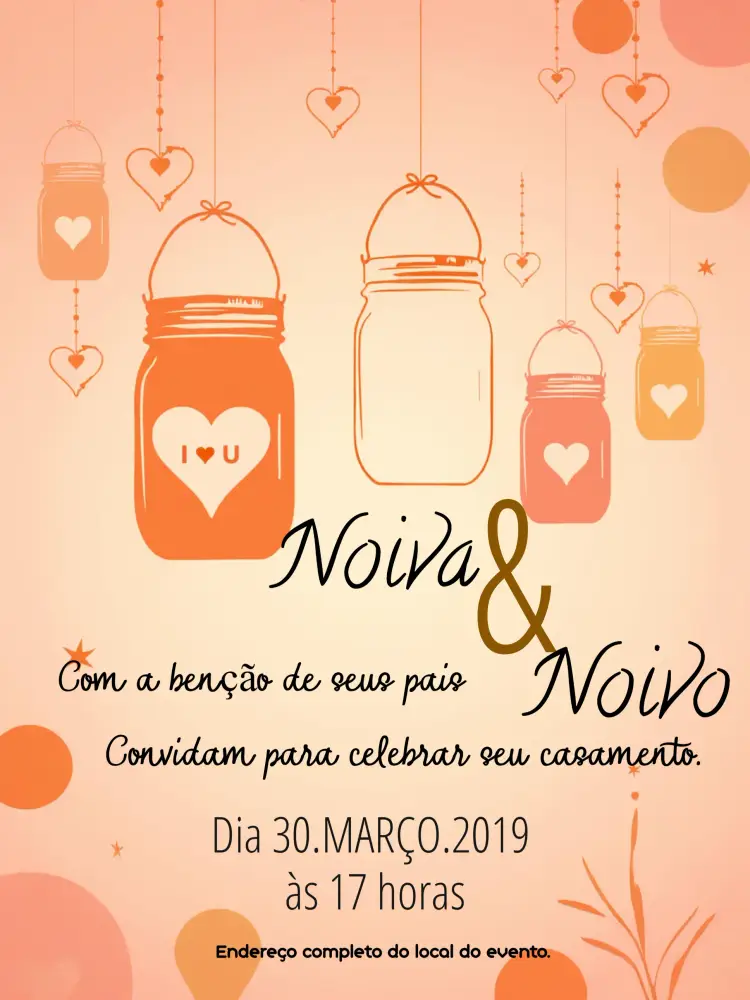 Convite Casamento Jardim Romântico