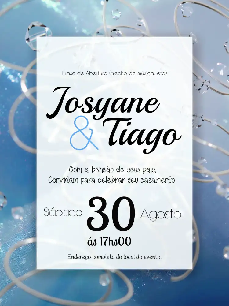 Casamento Moderno Vidro