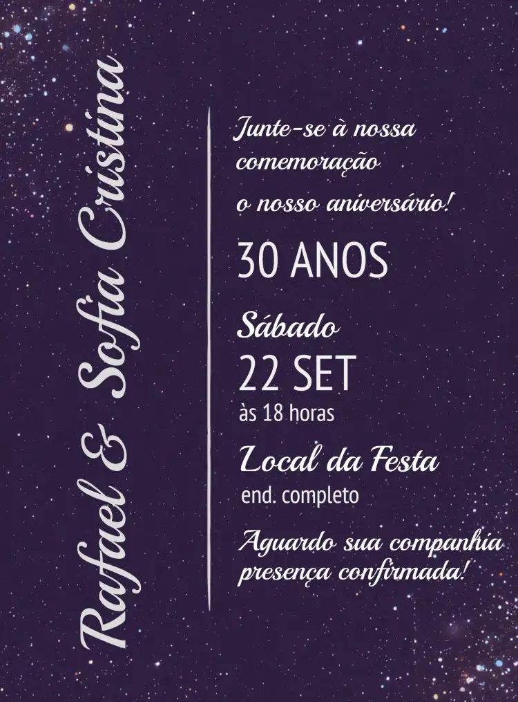 Casamento Roxo Elegante Adulto