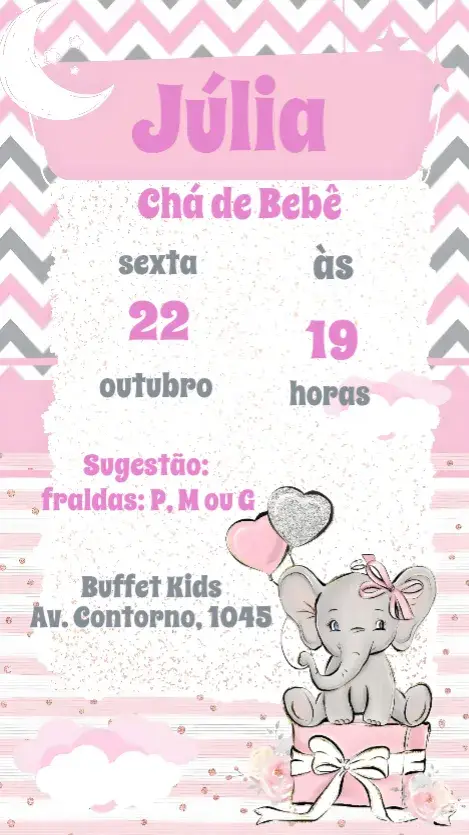 Convite Chá de Bebê