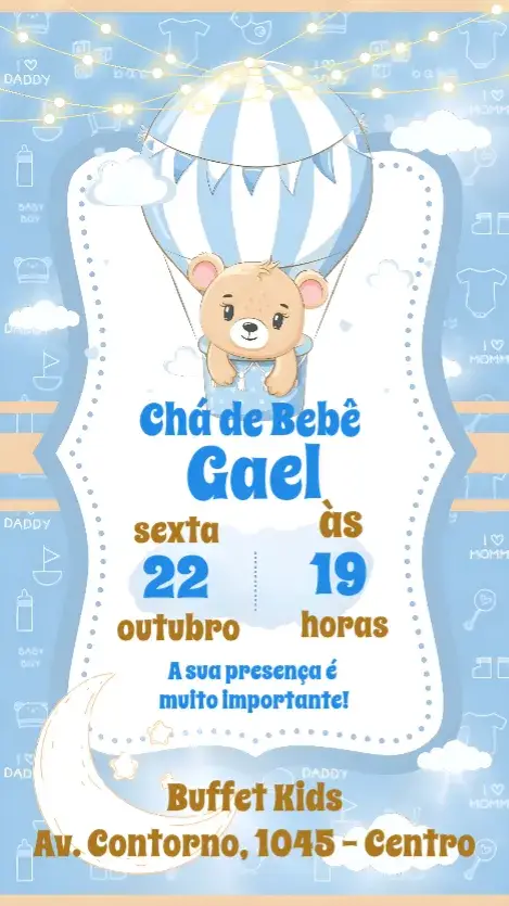 Convite Cha de Bebê