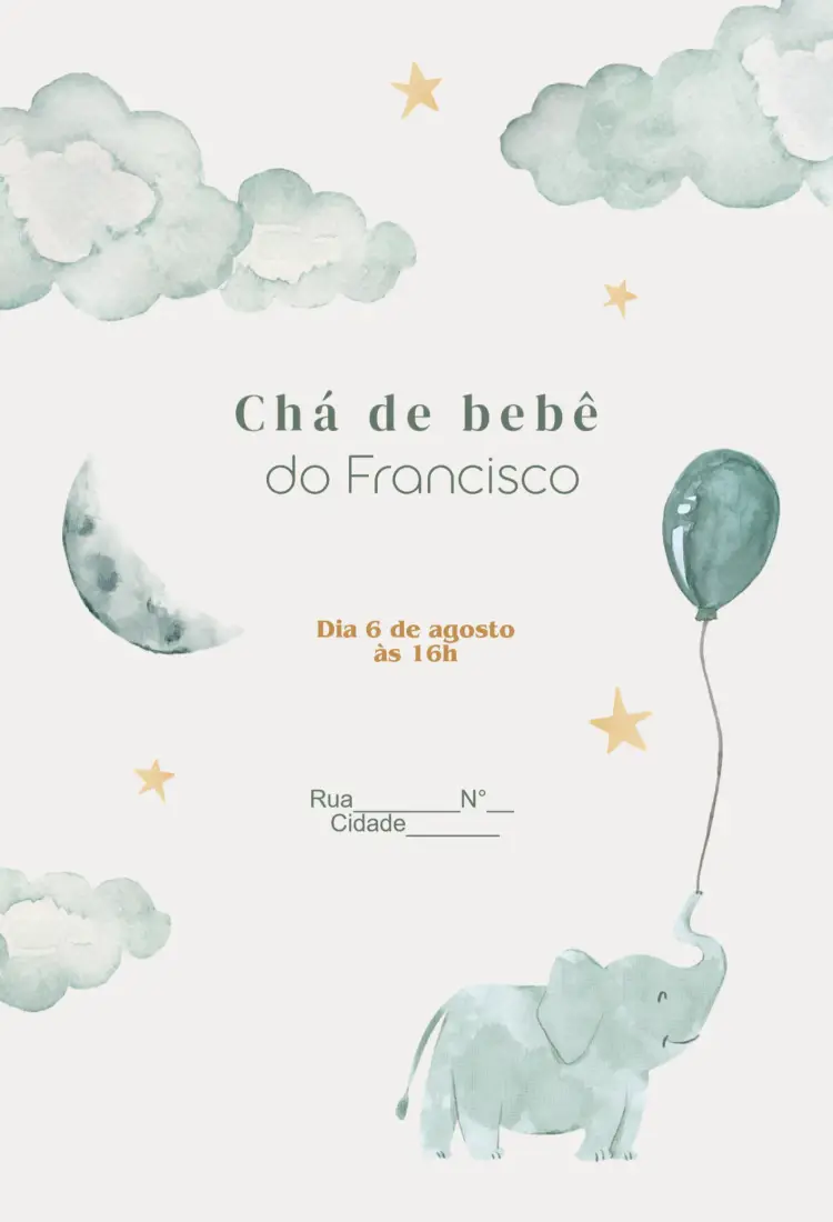 Baby Shower - Elegant invitation