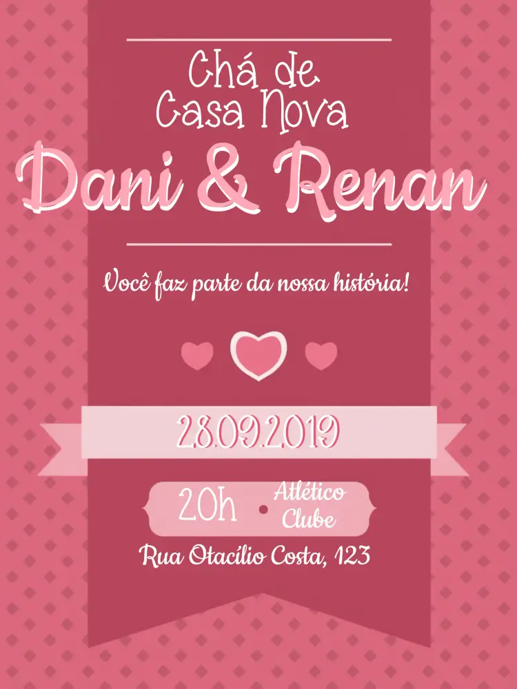 Convite Chá De Casa Nova Amigas